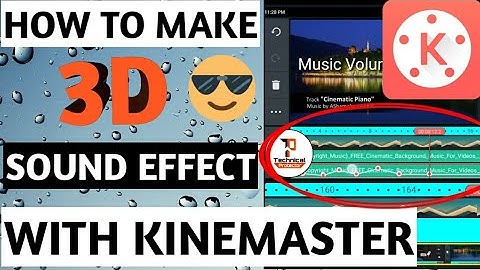 How to make 3d sound with kinemaster