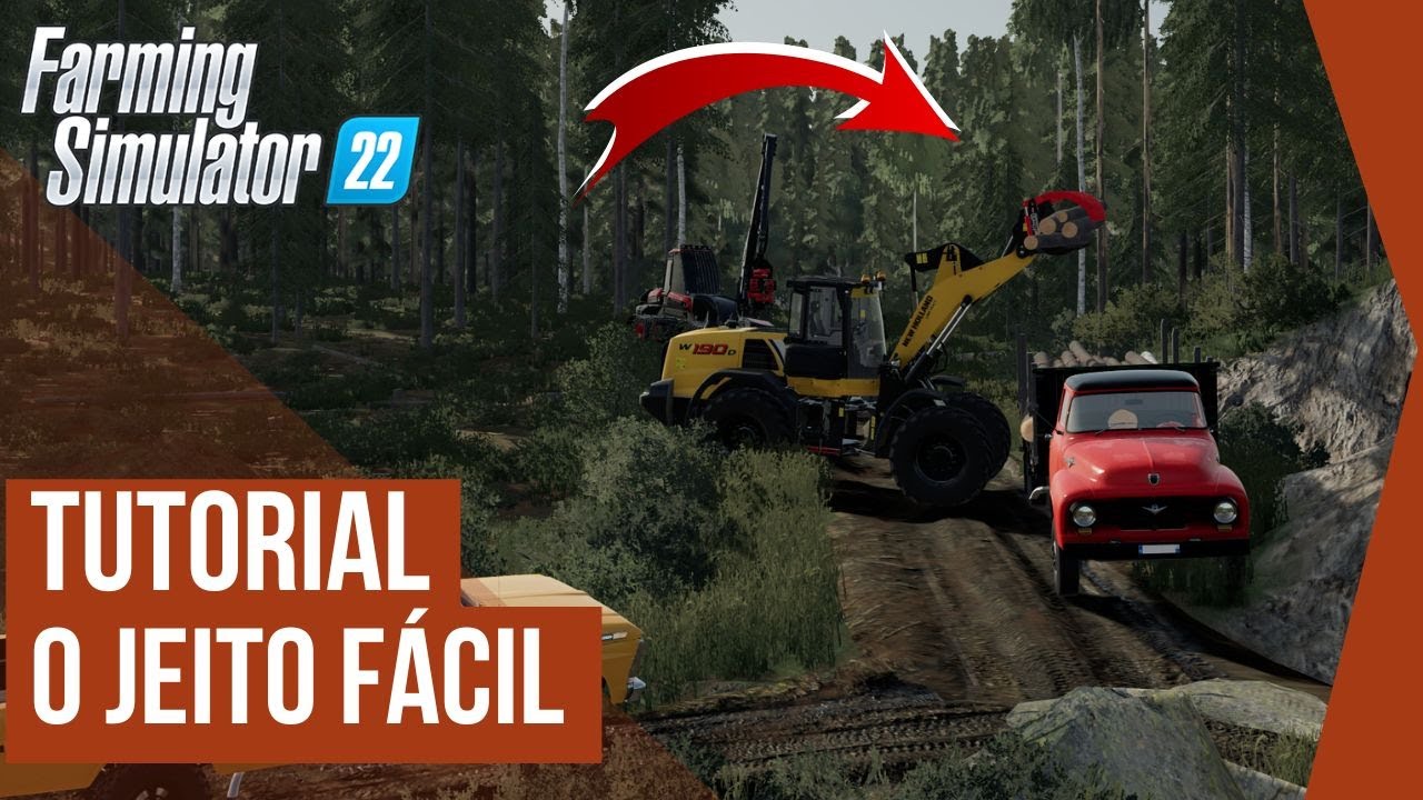 Como trabalhar com madeira no Farming 22, Vou te surpreender com a facilidade  FARMING SIMULATOR 22