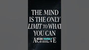"Unlock Your Potential: The Only Limit to Your Success is Your Mindset" #motivation #riseandshine