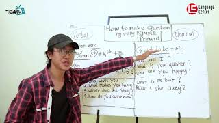 How to Make Question by Using Simple Present Tense | TEATU with Mr Diaz - Kampung Inggris LC