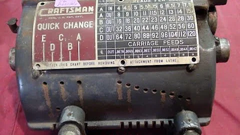 SHOP TIPS #223 Cutting a Thread on the Atlas/Craftsman 12" Lathe  tubalcain