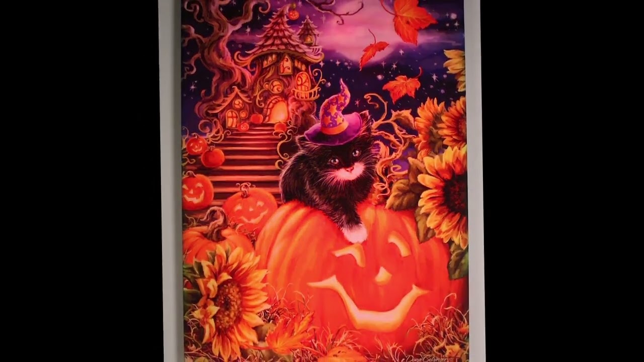 Lighted Halloween Wall Art * sparkle living blog