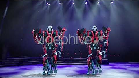 3D Robot Transformer Moonwalk | Motion Graphics - Envato elements