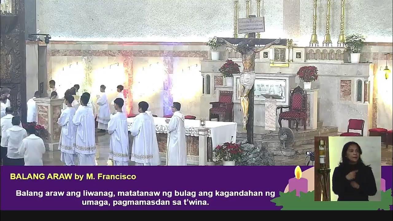 Day 9 of christmas novena dawn mass youtube