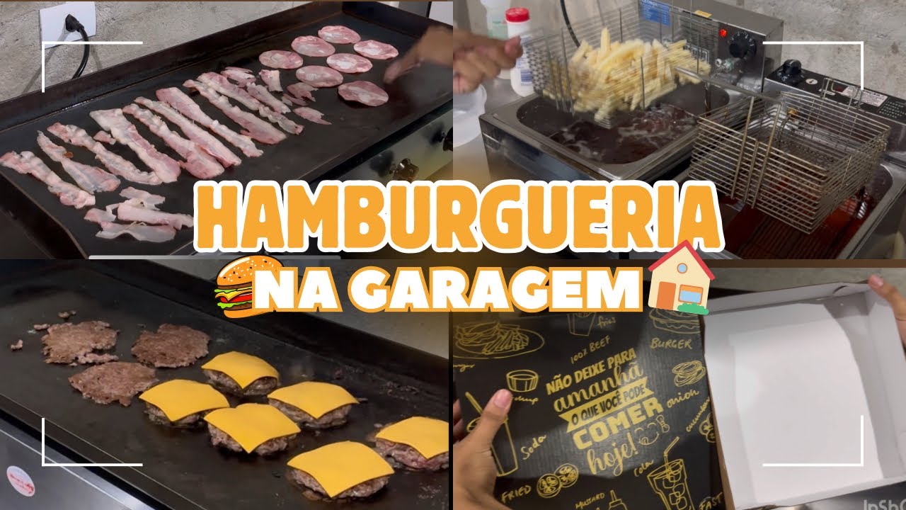 DELIVERY EM CASA !!! Abri uma hamburgueria na garagem 🍔