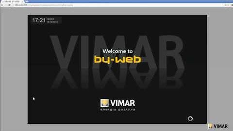 Programmazione e personalizzazione del web server by Vimar