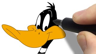 Como Desenhar o Patolino dos Looney Tunes da Warner Bros