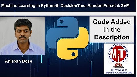 Machine Learning in Python-6:DecisionTree, RandomForest & SVM