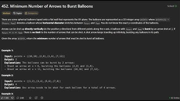 Leetcode - 452. Minimum Number of Arrows to Burst Balloons | Live Solution