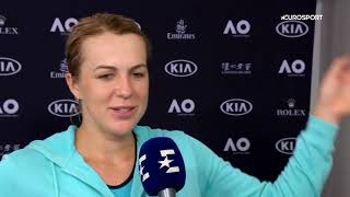 Анастасия Павлюченкова – о выходе в четвертьфинал Аustralian Оpen и матче с Мугурусой