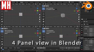 Blender tutorial for MAYA users : How to get your 4 panel view so it looks a bit more like Maya