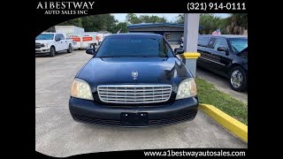 2002 Cadillac DEVILLE 6 DR LIMO 9 PASS BLACK 77K CLEAN SERVICED