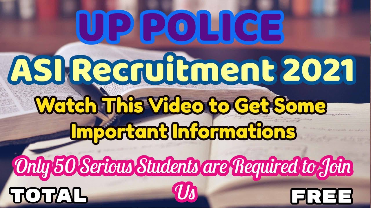 UP Police SI & ASI Recruitment 2021