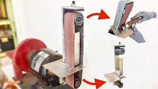 Building a steel belt sander in the bench grinder