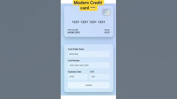 3D Glass Credit Card UI Tutorial 💳✨ | CSS & JavaScript Animation