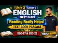 Reading Really Helps | Unit 3 Lesson 2 | SSC English 1st Paper | Class 9-10 English | SSC 2027-28