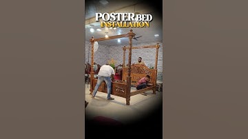 How to install bed | Installing Four Poster Bed full process in one short