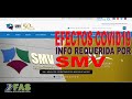 SMV de PERU requiere informe sobre efectos del COVID