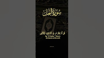 :اللَّهُ وَحْدَهُ يَعْلَمُ الْغَيْبَ 🌙 | سورة النمل آية ٦٥