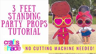 3 FEET STANDING PARTY PROPS DIY (easy!) #partyfavors #diyparty #partyprop