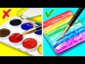 30 Simple Painting Ideas Anyone Can Repeat || Colorful Crafts For Students!