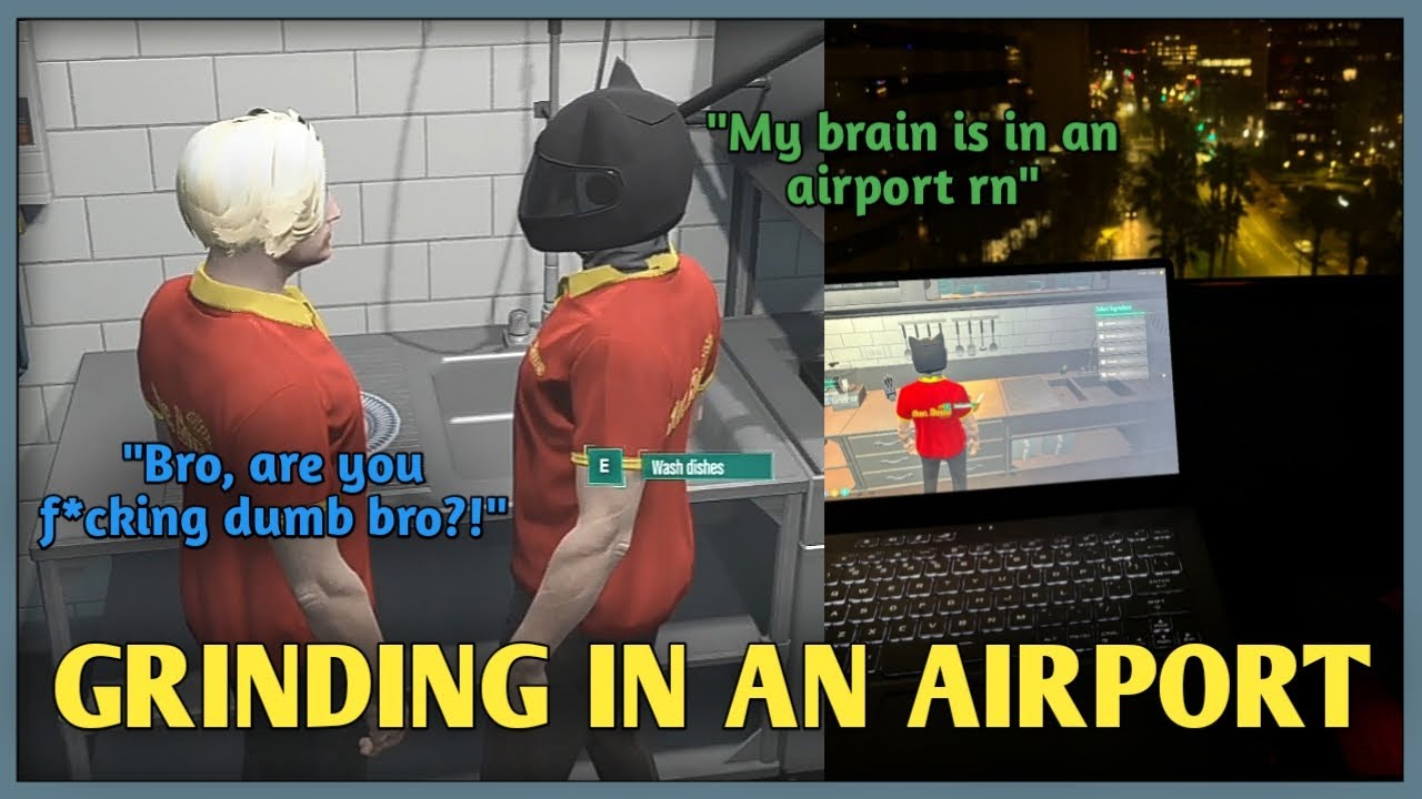 Streamers Reaction to Offstream Yuno Grinding Payslips While in an Airport || GTA NoPixel 4.0