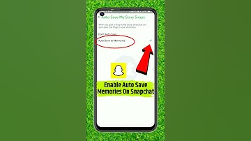 Snapchat Me Auto Save Memories On Kaise Kare | How To Enable Auto Save Memories On Snapchat