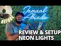 DIY NEON SIGN AND GRASS WALL | (2023 Amazon NEON SIGN Setup &amp; Review)