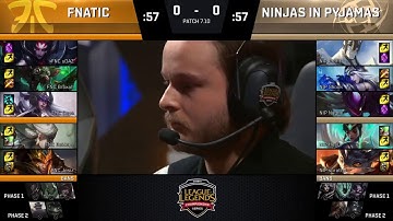 FNC vs NIP Highlights Game 1 | EU LCS SUMMER 2017 | Fnatic vs Ninjas in Pyjamas