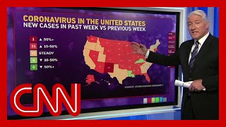 John King on US Covid-19 case trends map: 'That's a lot of bad'