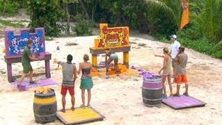 The tribe is separated into two teams to test their throwing and
puzzle skills get your survivor season pass now from google play:
https://play.google.com/st...