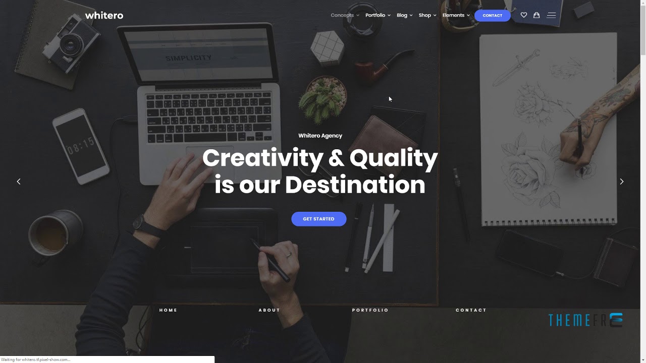 Whitero - Responsive Multi-Purpose WordPress Theme Shichiro Warr - YouTube