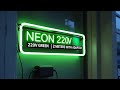 Неон 220V зелений 8x16мм IP65 | Комплект 2 м з адаптером | Dvorik Led