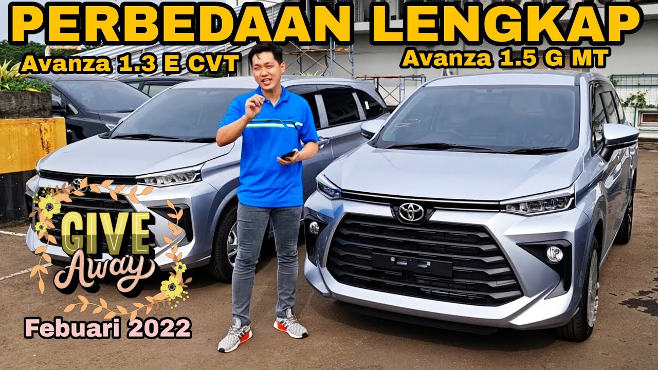 TERLENGKAP | 27 Perbedaan antara All New Avanza Tipe E dan Tipe G 2022 | GIVE AWAY