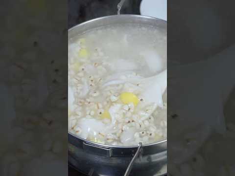 율무 코코넛 디저트 만들기