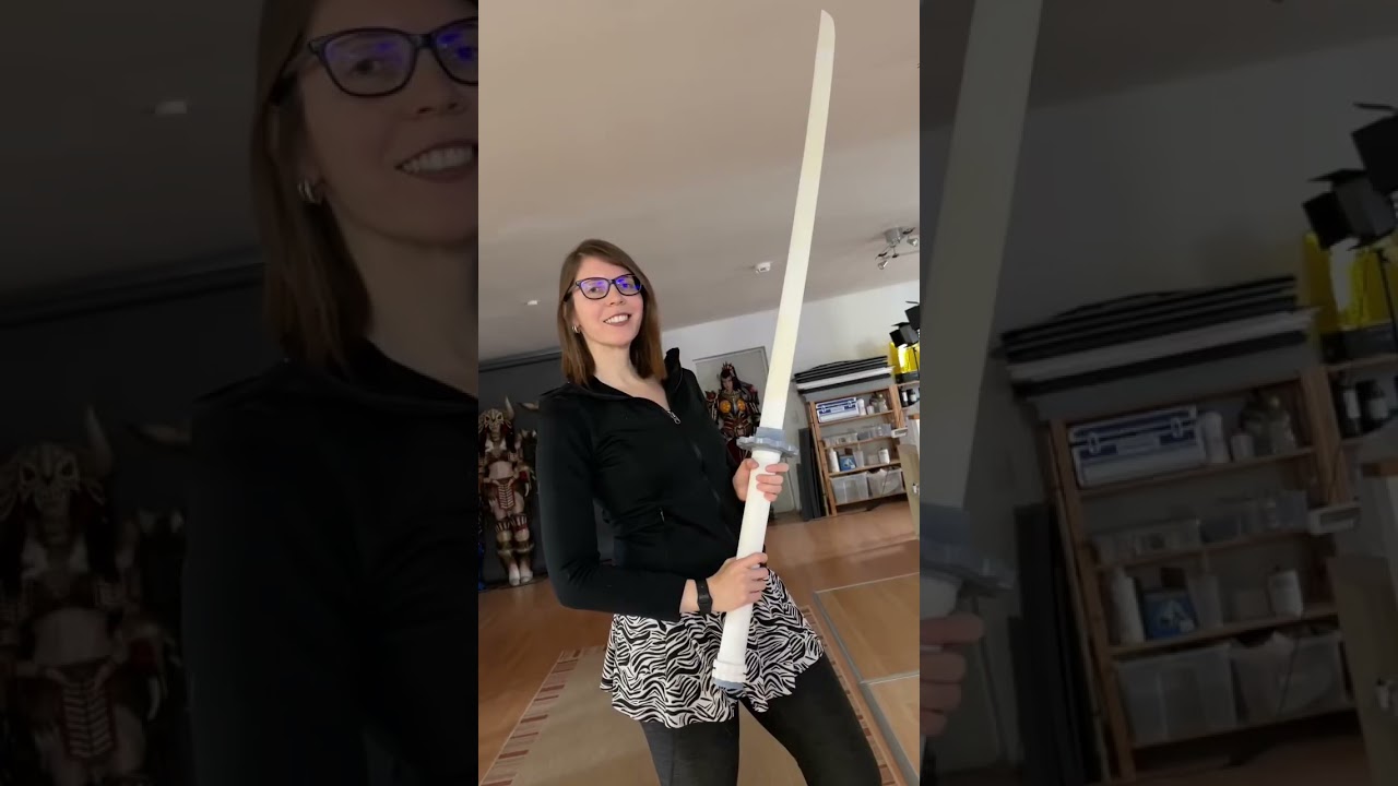 We built a LED Katana in 7 days! #cosplay #3dprinting