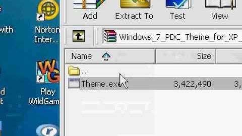 Windows 7 theme for Windows XP