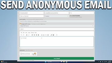 How To send anonymous email