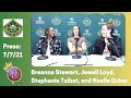 Jewell Loyd Interview: Seattle Storm players discuss Breanna Stewart's 27 point performance & more!