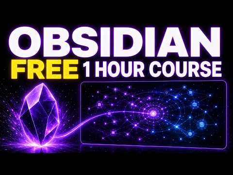 Obsidian 1 HOUR COURSE (2nd Brain for AI)