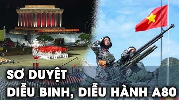 🔴 TƯỜNG THUẬT: Sơ duyệt Lễ diễu binh kỷ niệm 80 năm Quốc khánh A80 tại Ba Đình