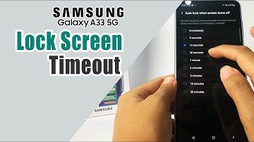 How To Set Lock Screen Timeout On Samsung A33 5G