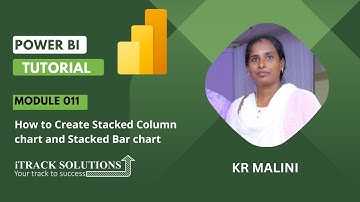 #powerbi tutorial 011: How to Create Stacked Column chart, Stacked bar chart #cards in #powerbi