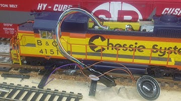 Loksound v3.5 decoder testing in a chessie Gp40-2 ho scale