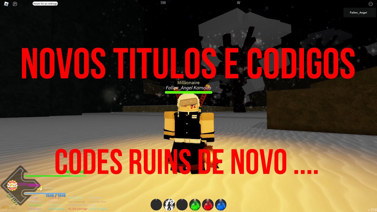 CODES RUINS NOVAMENTE ?? MAIS 2 CODES NOVOS LANÇADOS ONTEM NO PROJECT ...