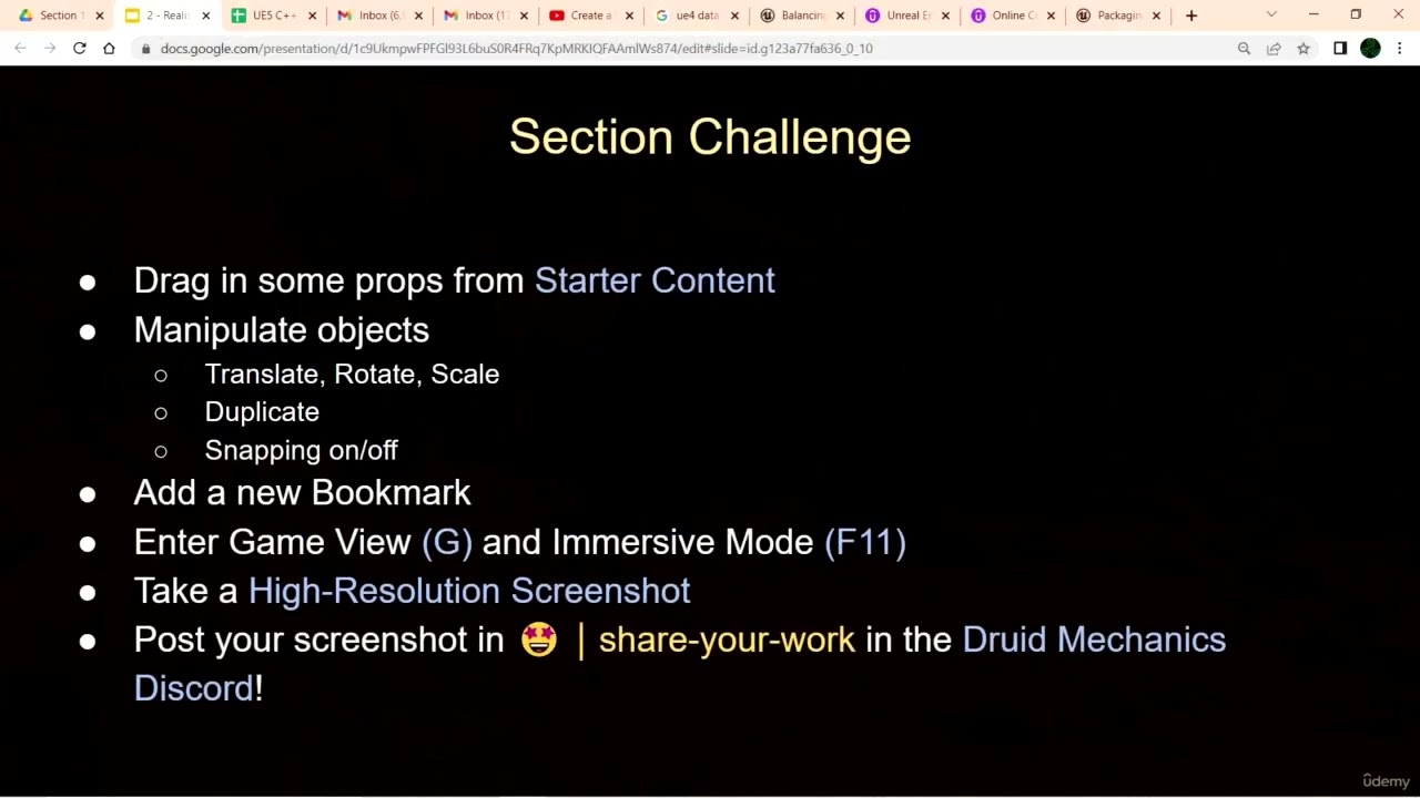 7. UE5/C++ The Game Developer Course by Stephen Ulibarri. Section 1 Challenge