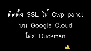 ติดตั้ง SSL ให้ Cwp panel บน Google Cloud