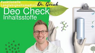 Inhaltsstoffe von Deodorants