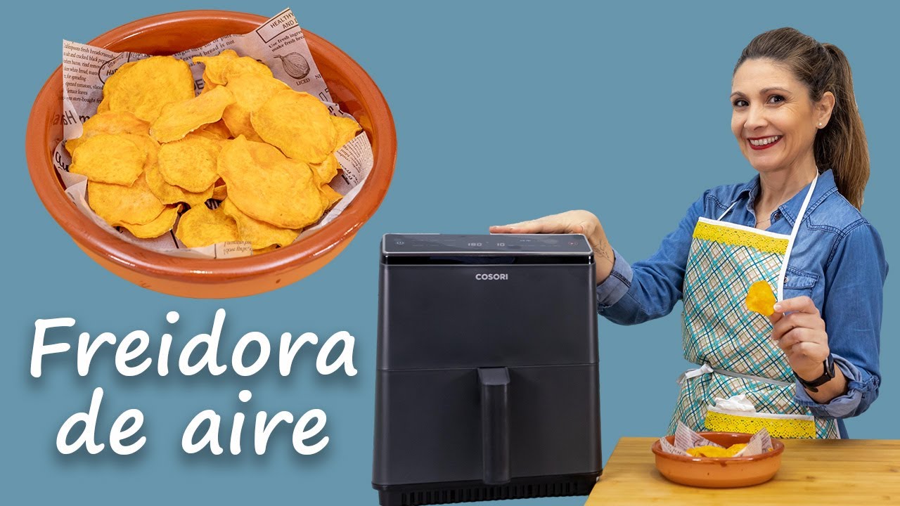 ✅Los MEJORES chips de batata 🍠boniato en AIR FRYER / Aperitivo saludable / Cosori Dual Blaze