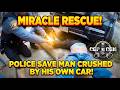 Heroic Police Officers Save Man Trapped Under Car in Minutes – Incredible Rescue Caught on Camera
